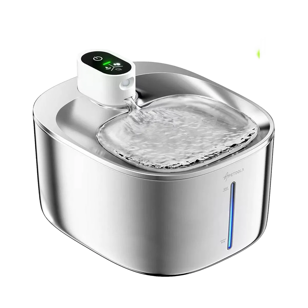4L Wireless Stainless Steel Pet Water Fountain